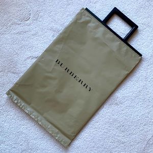 Burberry plastic shopping bag from London UK